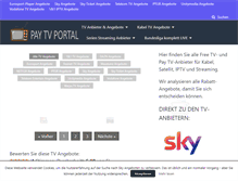 Tablet Screenshot of pay-tv-portal.de
